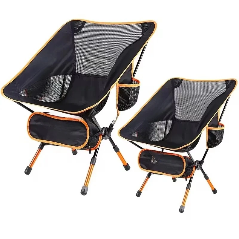 

Portable Moon Chair Lightweight Folding Chair Extended Seat Ultra Light Detachable Office Home with Bag