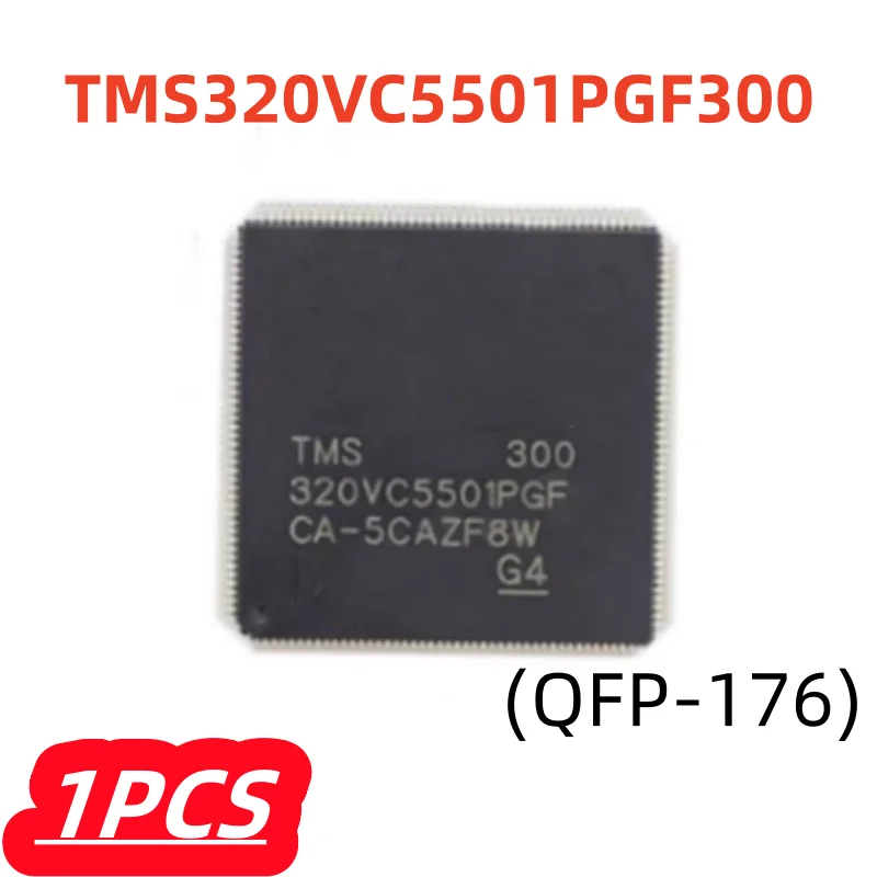 1Pcs/lot 100% New TMS320VC5501PGF300 TMS 320VC5501PGF 300 QFP176 Fixed-Point Digital Signal Processor Original