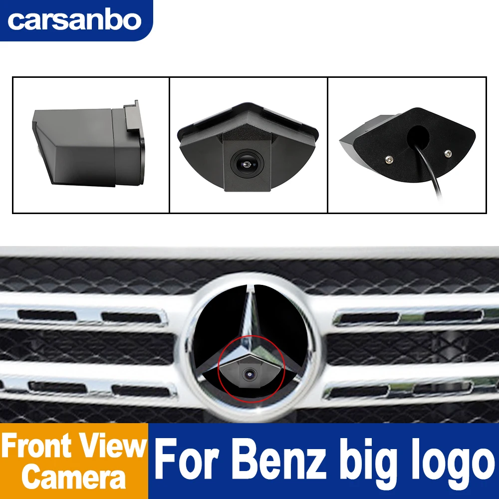 

Carsanbo AHD 1080P Night Vision Wide Ange 150° Waterproof Front Camera Car OEM Front View Camera For Mercedes Benz Large LOGO