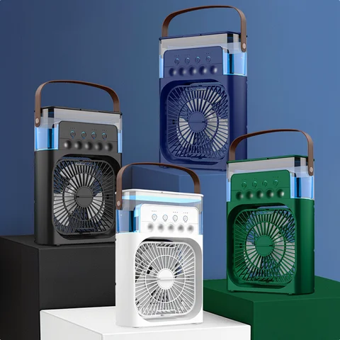 USB Mist Spray Fan 5 Holes Desktop Humidifier Portable Cooling Device For Office Home Summer Air Conditioner Quiet Fan