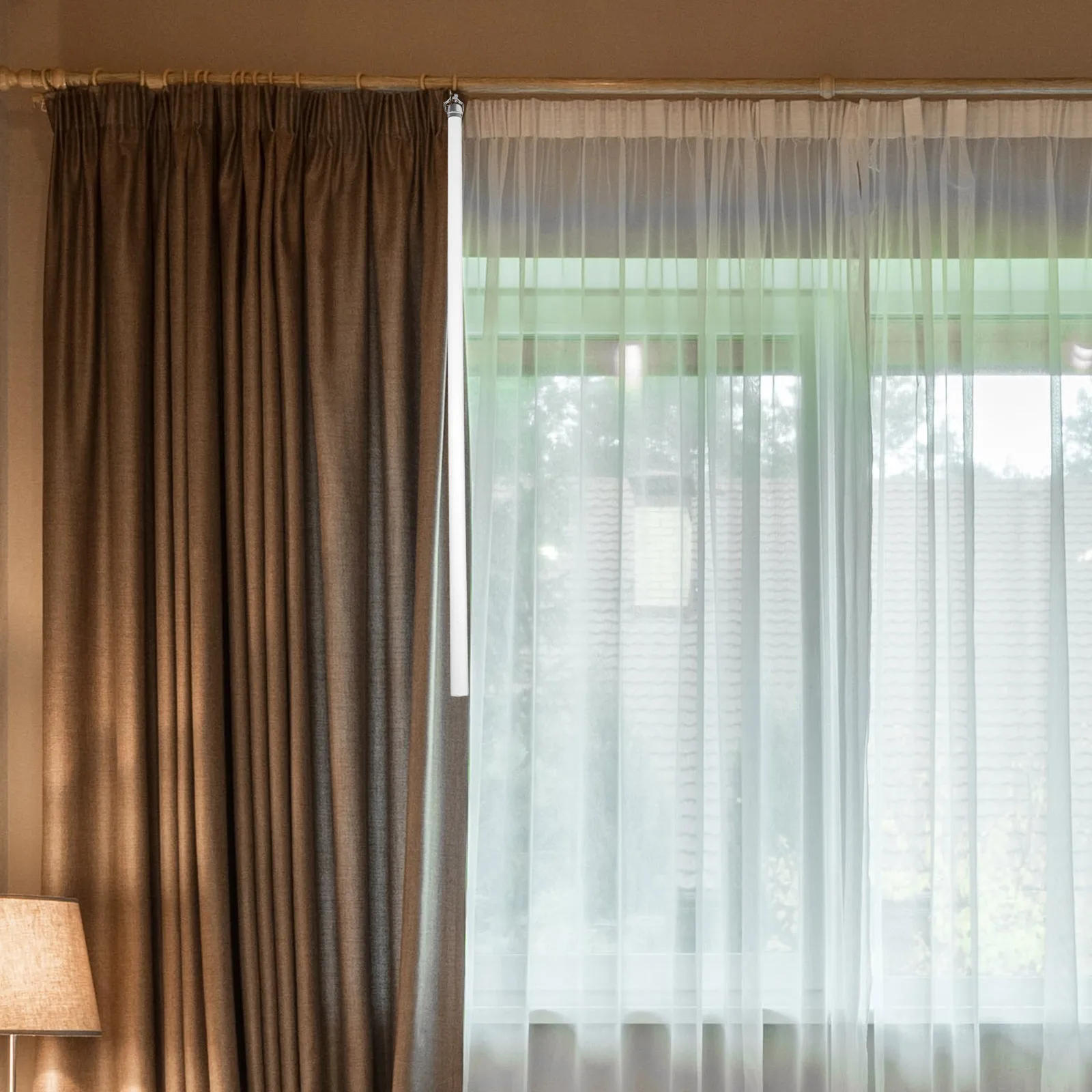 

Curtain Pull Rod Clear Acrylic Extension Wand For Smooth Drapery Operation Modern Home Window Door Bedroom Hotel Tension