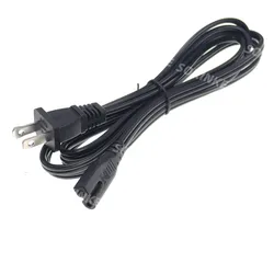 18AWG NEMA 1-15P to IEC320 C7 Power Cable 1.8M Universal 2 Slot Polarized to Figure 8 AC Adapter Power Cord