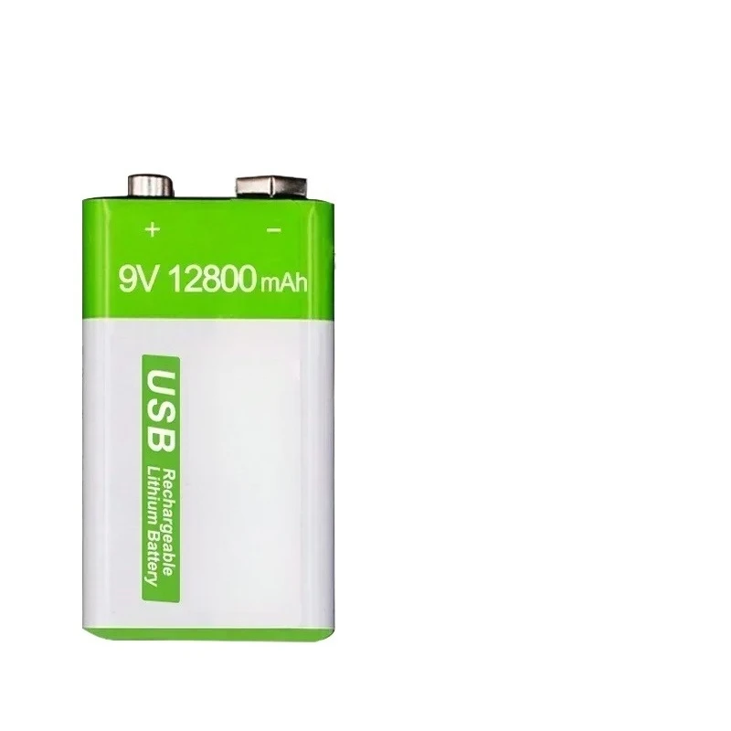 For Multimeter Microphone Toy Remote Control KTV SU NEW 9V 12800mAh Li-ion Rechargeable Battery Micro USB Batteries 9 V Lithium