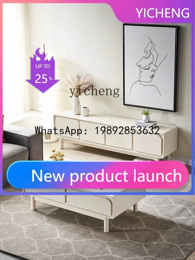 

Комбинация журнального столика и тумбы под ТВ CJ5: Современный, простой дизайн для небольшой квартиры, напольный шкаф для гостиной в тихом стиле, минималистичный кофейный столик