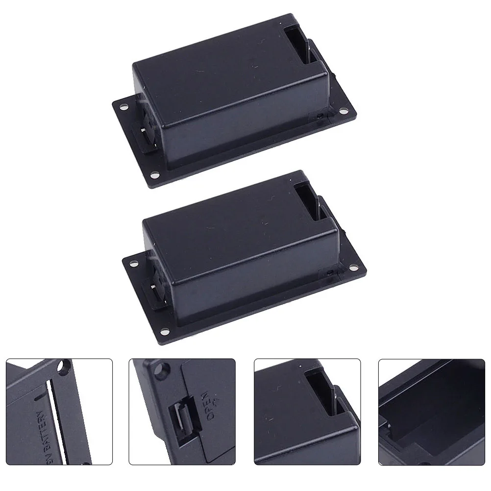 

2Pcs Guitar Pickup Case Holder for Electric Bass Acoustic Active Replacement Durable Plastic Compact Design Ideal