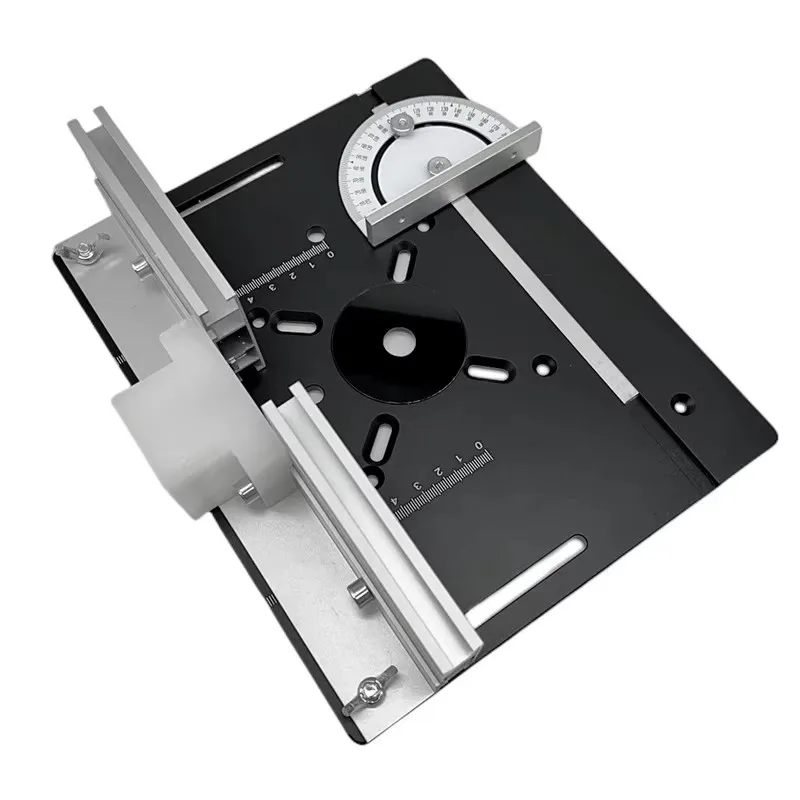 Set of 3 Aluminum Insert Plates for Router Tables, Designed for Wood Carving, Milling, and Precision Trimming