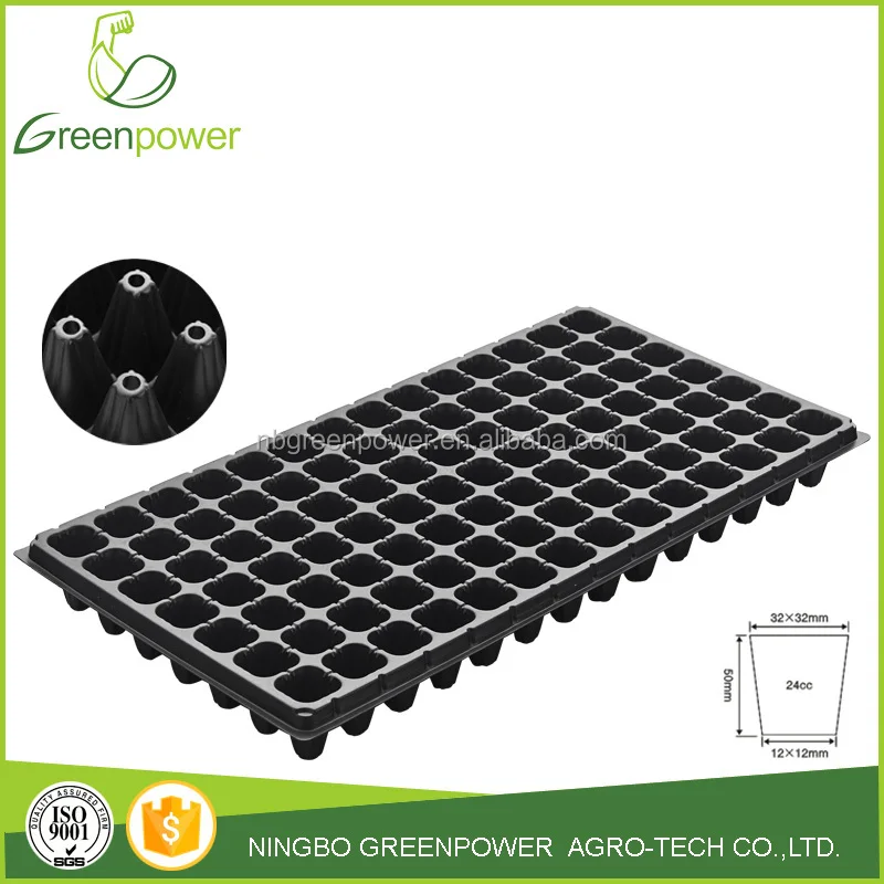98穴プラスチック製種子育苗トレイ、便利な種まき用途に
