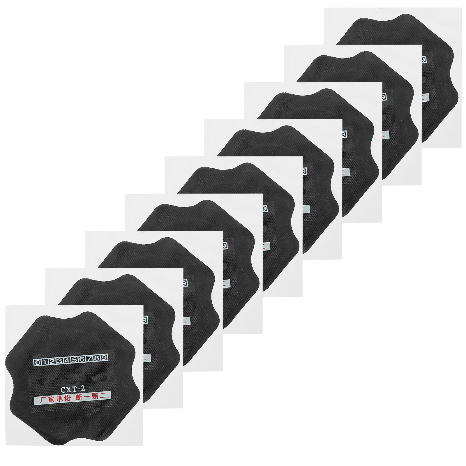 10 pezzi kit toppe per pneumatici per auto toppe di riparazione resistenti per camion moto pellicola di riparazione pneumatici toppe per auto toppe regolari per pneumatici