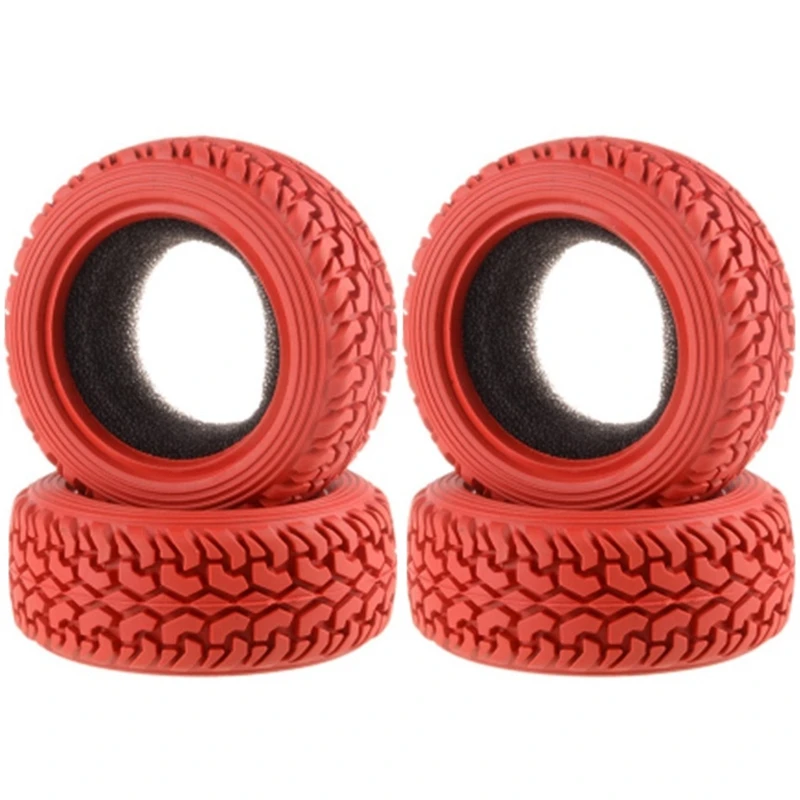 4Pcs 75Mm 1/10 RC On-Road Drift Touring Car Rubber Tire Wheel Tyre For Sakura Traxxas HSP Tamiya HPI Kyosho Redcat