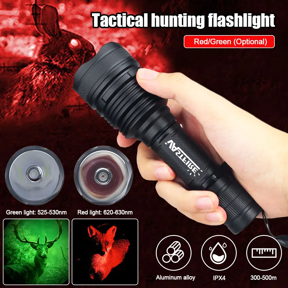 15W M7 High Lum Professional Weapon Light for Hunting Tactical Night Scout Lights Set Outdoor Waterproof Rifle Scope Mount Light