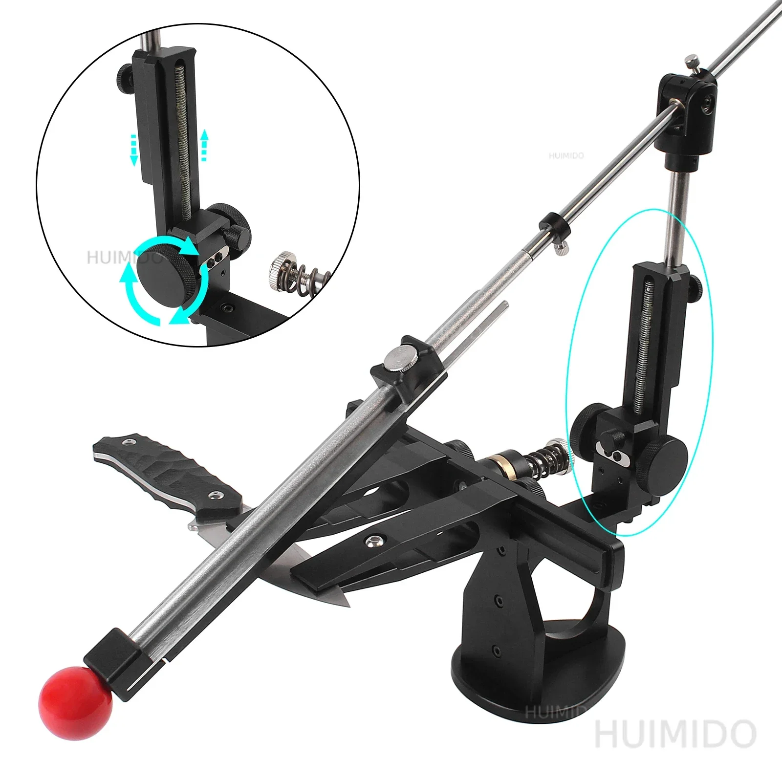Professional Aluminium Fixed Angle Sharpening Frame, High Precision Whetstone Grinder Kit