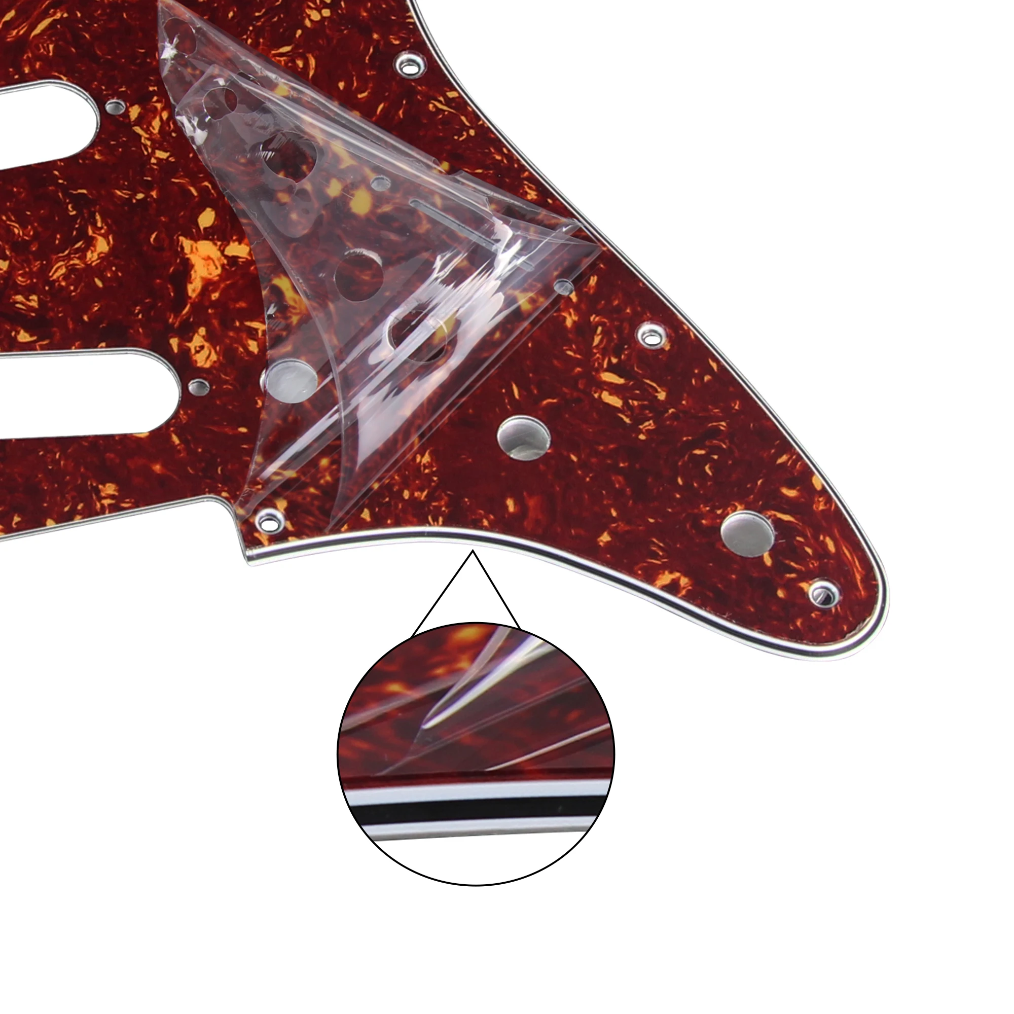 FLEOR ST Guitar Pickguard SSS 11 Hole Pick Guard Scratch Plate & Screws for FD ST Electric Guitar Parts, 13 Colors Choose