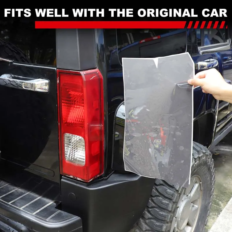 

PVC Precut Black Car Front Headlight Sticker Vinyl Taillight Film Tint Rear Lamp Sticker Fit for Hummer H3 SUV 2005-2009