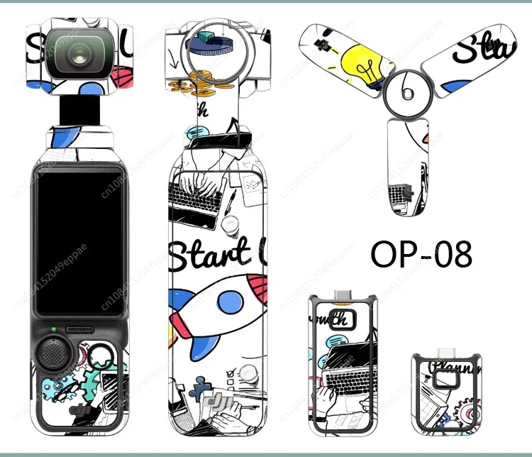 Autocollant de film de protection adapté pour Osmo Pocket 3, autocollant pour les yeux de poche, motif de film personnalisé bricolage