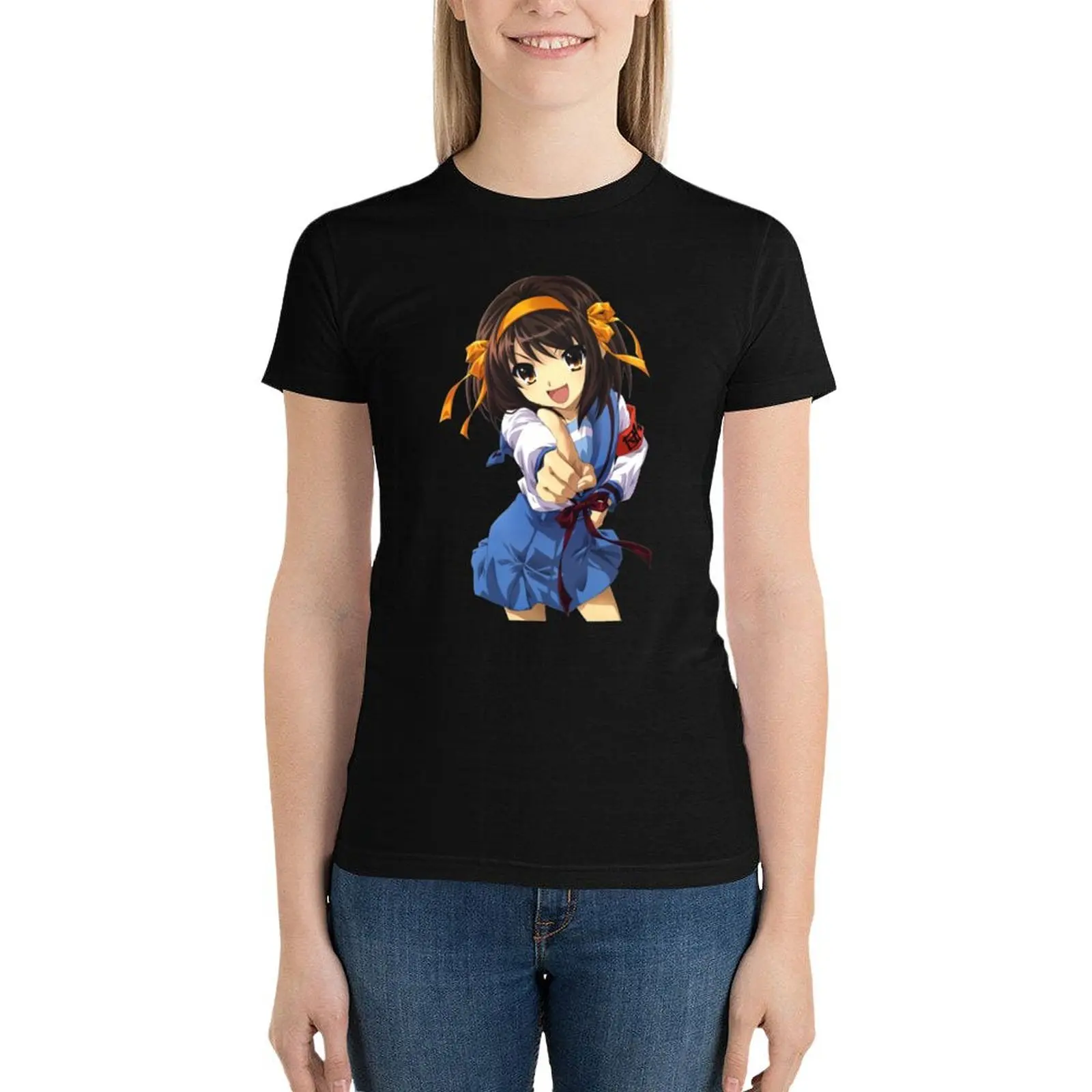 

Haruhi Sazumiya T-Shirt korean fashion plus size tops Women clothing