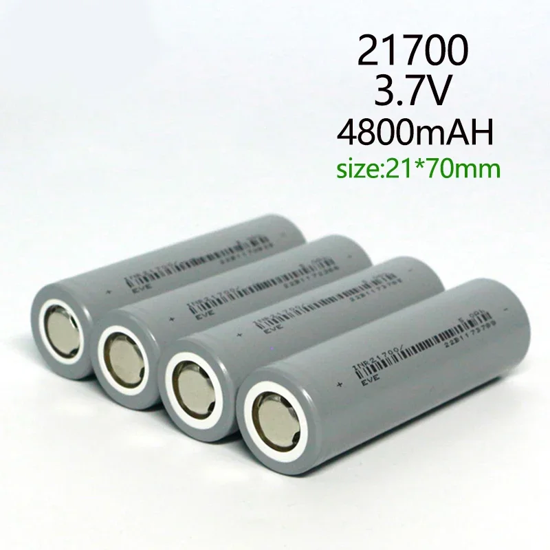 

21700 3,7 В 4800 мАч литий-ионные аккумуляторы перезаряжаемая батарея высокой мощности для фонарика мини-вентилятор DIY электронный скутер солнечный свет