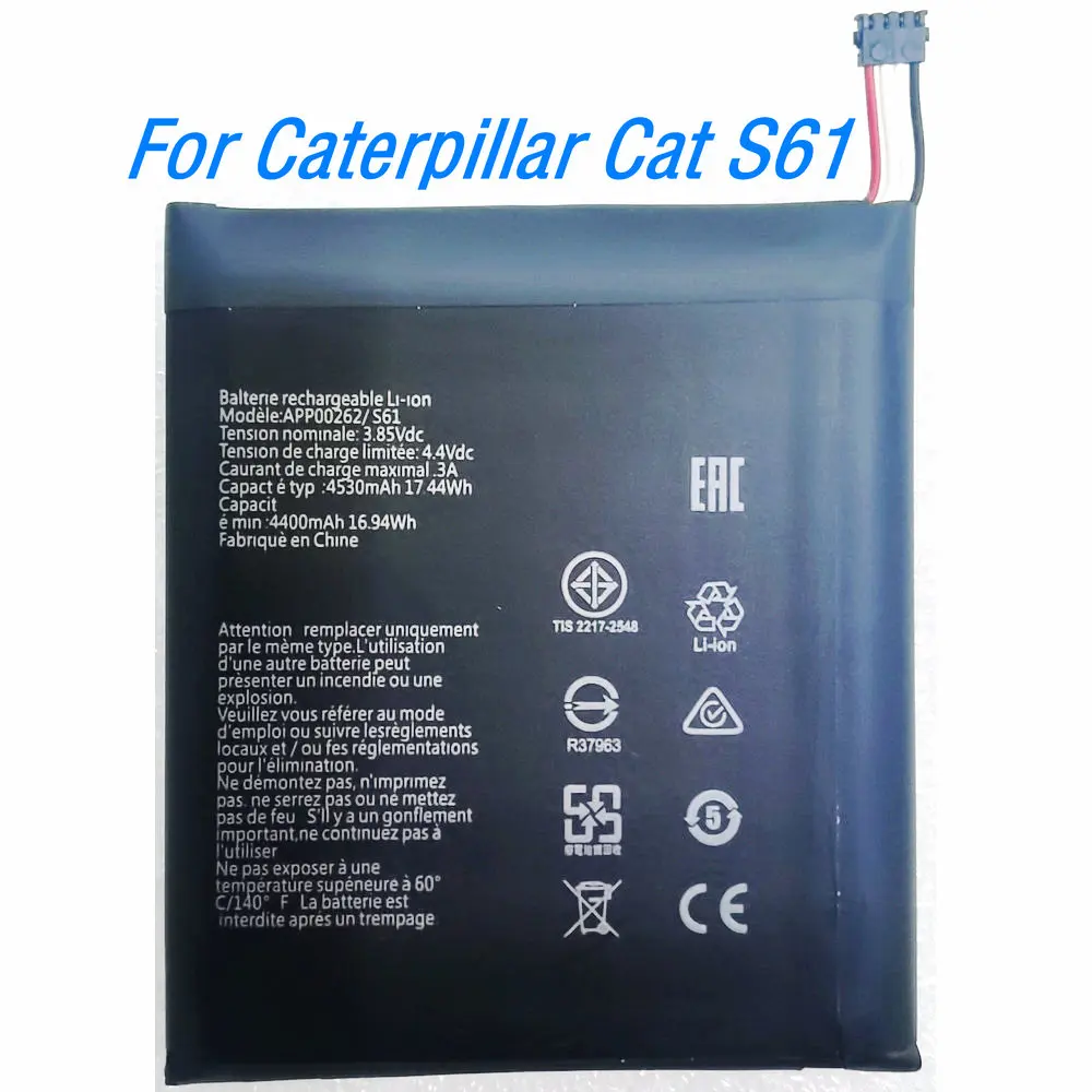 

3.85Vdc 4530mAh High Quality APP00262 Battery For Caterpillar Cat S61 Smartphone
