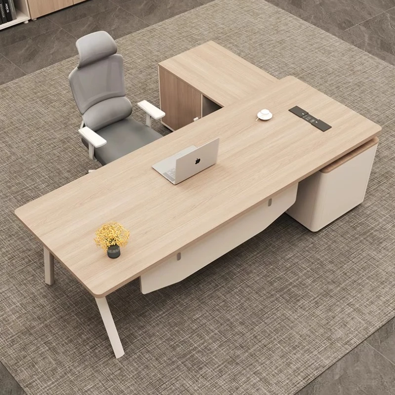 Modern Brown Executive Desk Luxury Strong Cheap Drawers Executive Desk Wood Large Mesa De Escritorio Office Desk Furniture