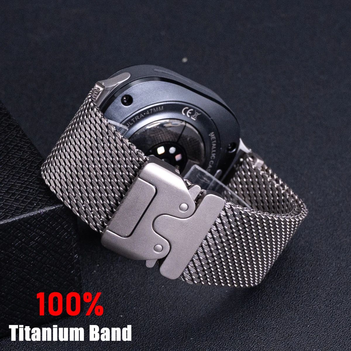 

Pure Titanium Band for Samsung Galaxy Watch 8/8 Classic/ Watch Ultra 2025 47mm 22mm Strap for Huawei GT6 Pro Xiaomi S4 correa