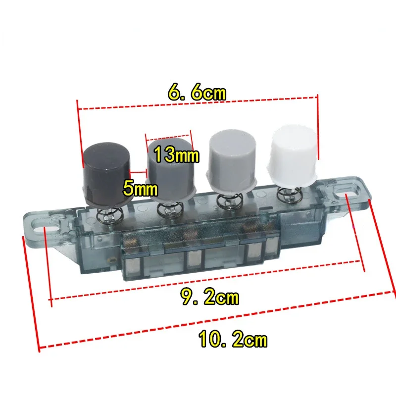 WZ-Universal desktop fan piano key type switch 4 keys 3 position switch floor fan gear switch