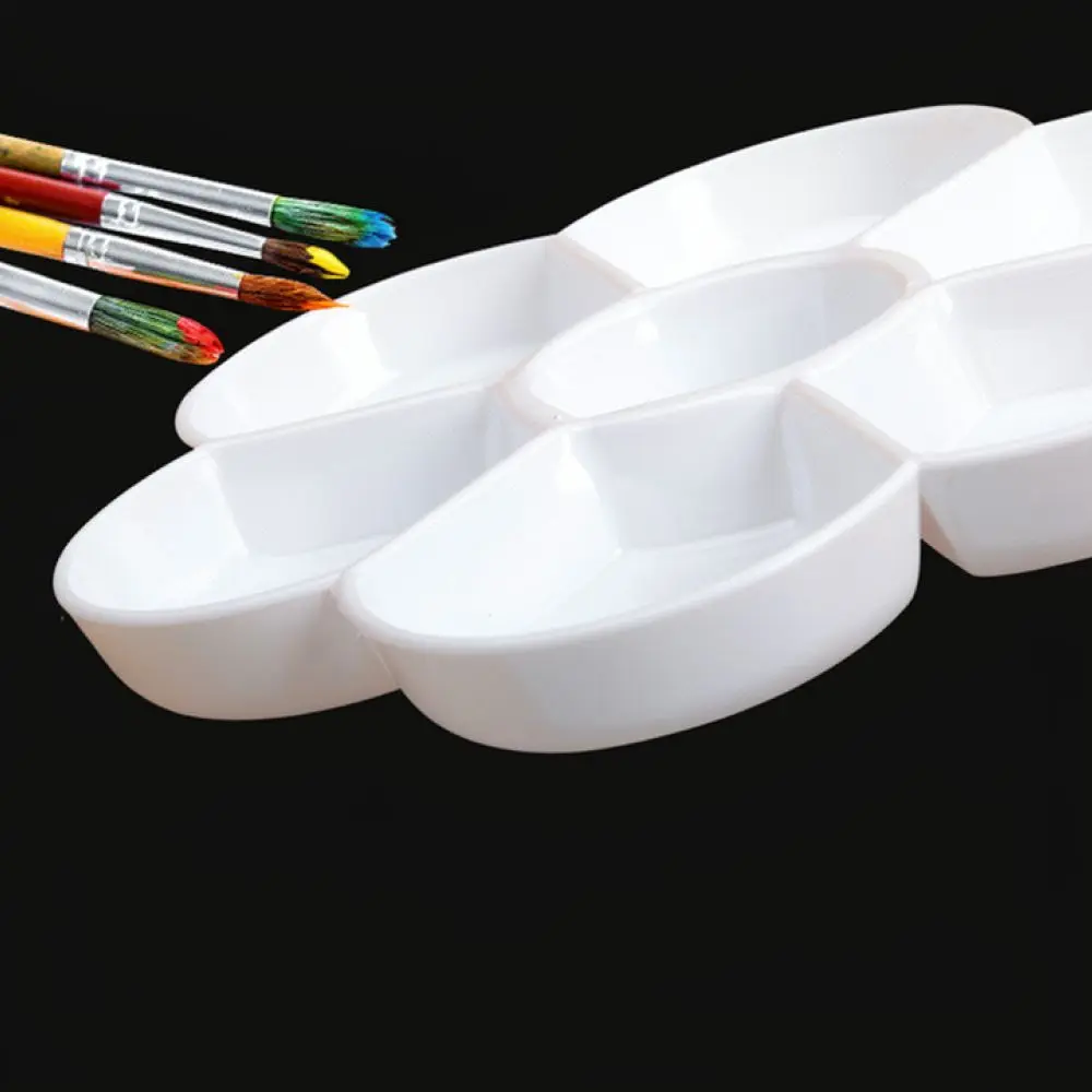Plastic Art Painting Tray For Watercolor Acrylic Oil Paint Palette Mixing Plate Professional Drawing Craft Supplies Tool
