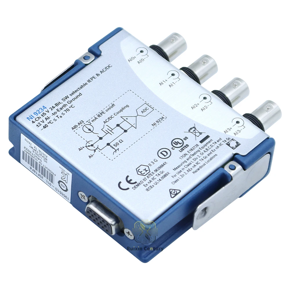 FOR NI-9234 779680-01 4-Channel 51.2 kS/s/ch ±5 V C-Series Sound and Vibration Input Board 24-Bit IEPE AC/DC with BNC Genuine