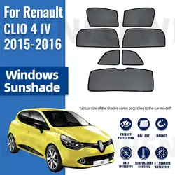 르노 CLIO 4 IV CLIO4 2015 2016 마그네틱 자동차 차양 바이저, 전면 앞유리 커튼, 후면 측면 창문 차양 쉐이드