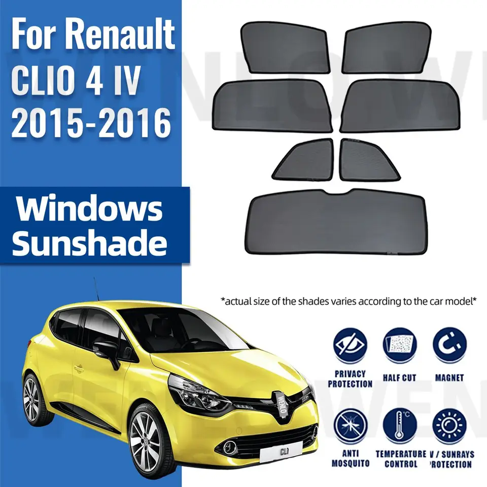 Rideaux Magnétiques Voiture 4 Pièces - Pare-Soleil Bébé Occultant UV - Protection Intimité Et Chaleur - Universel