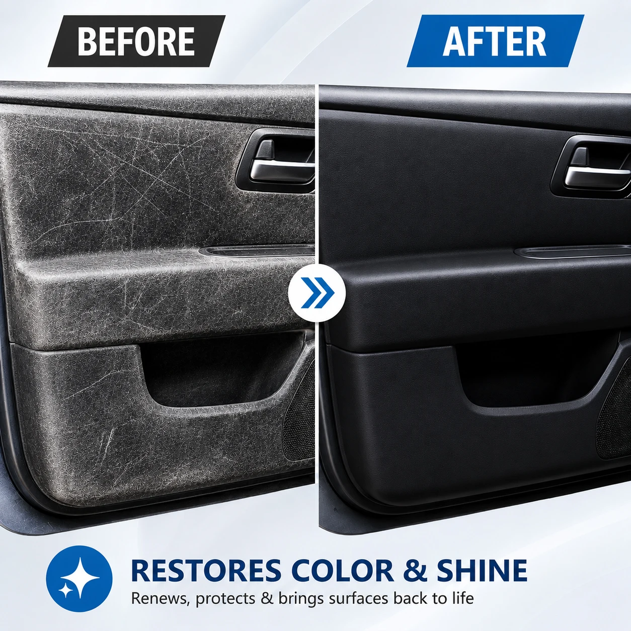 Car Plastic Restorer Crystal Clear Auto Interior Leather & Panel Renewal Wax Coating Agent Back To Black Gloss Car Wax Polish