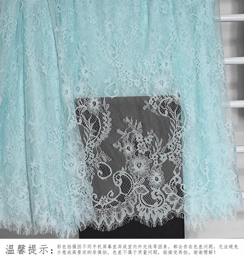 Colored Eyelash Lace Fabric Clothing Wedding Dress Sexy Hollow Fabric Making Fabric image 3
