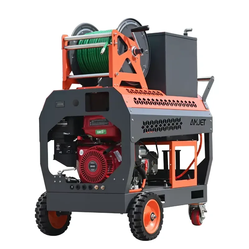 2026 Amjet Vehicle Mounted Sewer Jetting Machine Truck 200bar 20lpm Powerful Sewer and Drain Cleaning Machines for Clearing 2