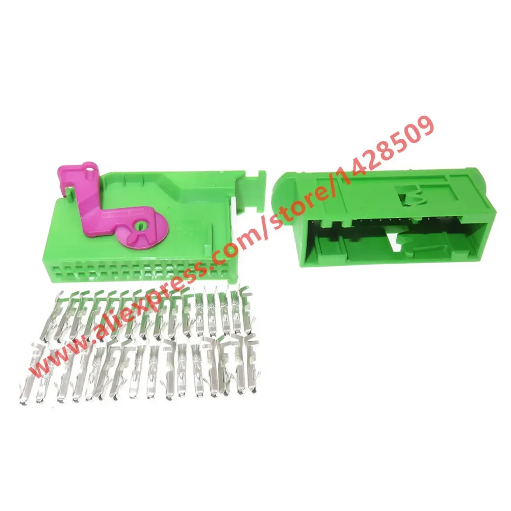 1 Pcs Kit 32 Pin 1719057-1 966658-1 Ecu Plug 1J0972977C 1J0972977D for Audi VW Seat Skoda Instrument Dashboard Socket