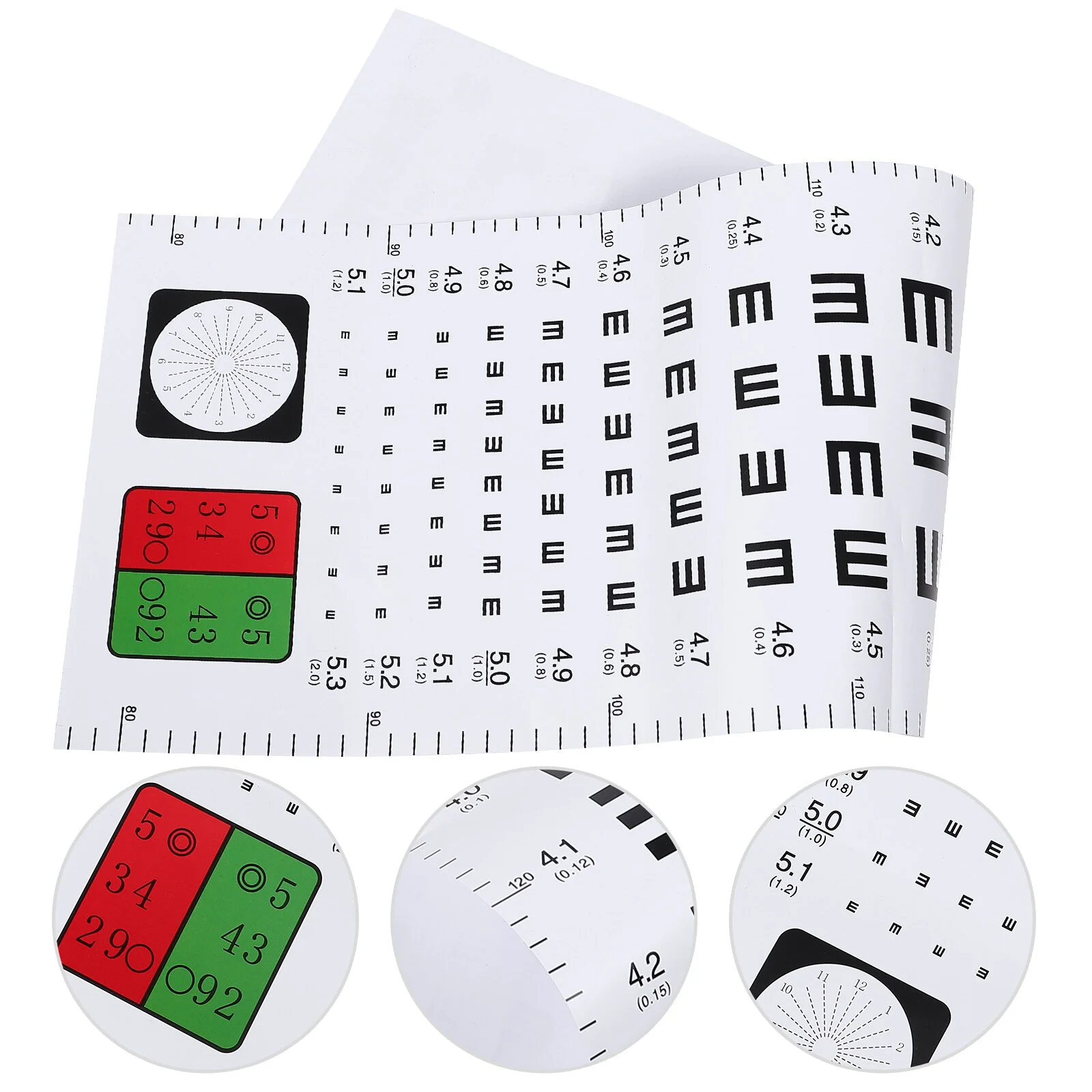 

The List Standard Eye Test Chart Eyesight Testing Wall Visual Exam Pendant Examination Convenient Kids Vision Schedule