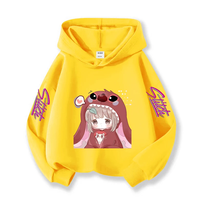 ديزني غرزة هدية عيد الميلاد للفتيات مقنعين البلوز الأطفال السترة الشتاء الراحة ارتداء الكرتون تصميم النسيج الناعم