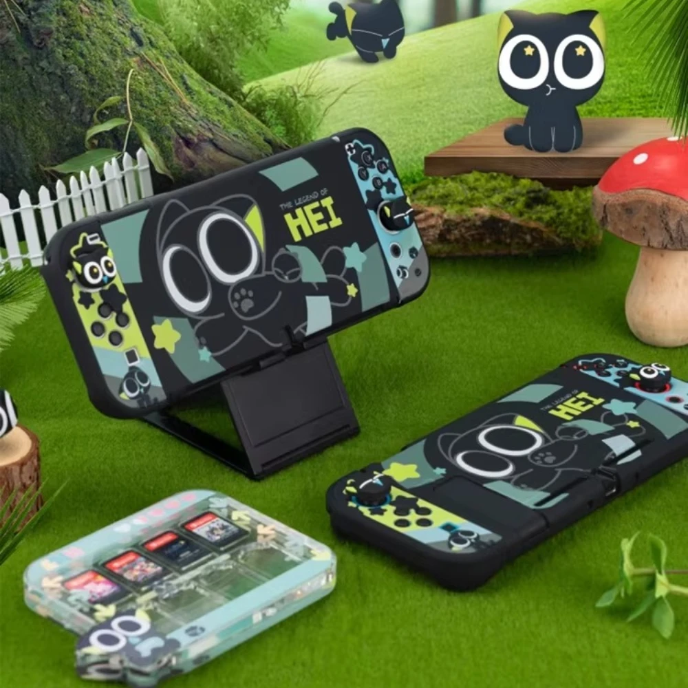

Чехол Legend of Hei Collaboration Edition для Switch2/NS/OLED, чехол для контроллера NS Hei, жесткий защитный чехол от падения, игра