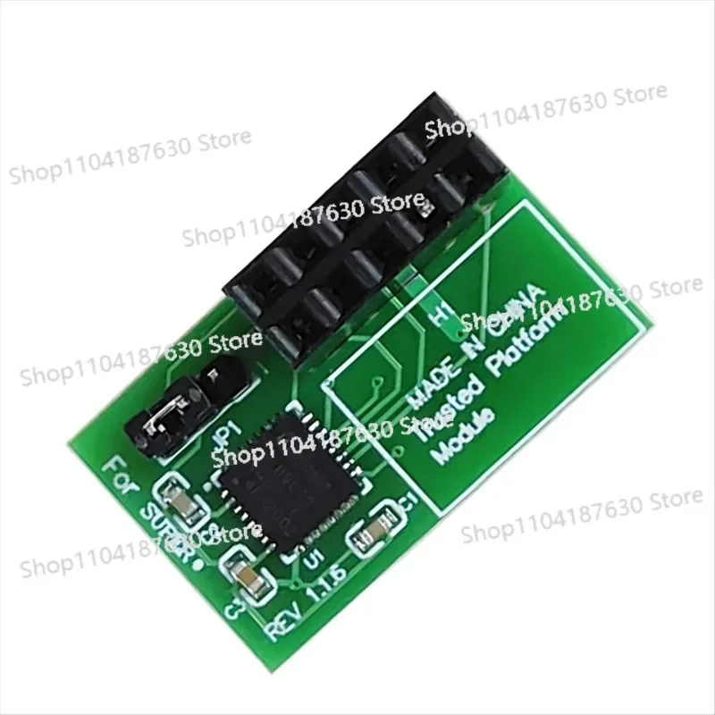 A51I 1 PC 10 Pin SPI TPM 2.0 Module Trusted Platform for AOM-TPM-9670H