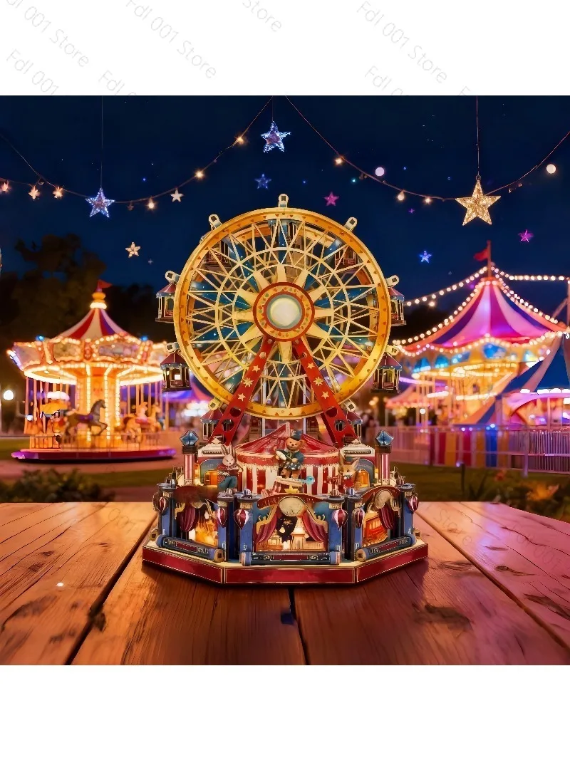 2026 Ferris Wheel 3D Puzzle Model,DIY Assembly Toy,Educational Building Set,Creative Gift Decoration for Kids and Adults