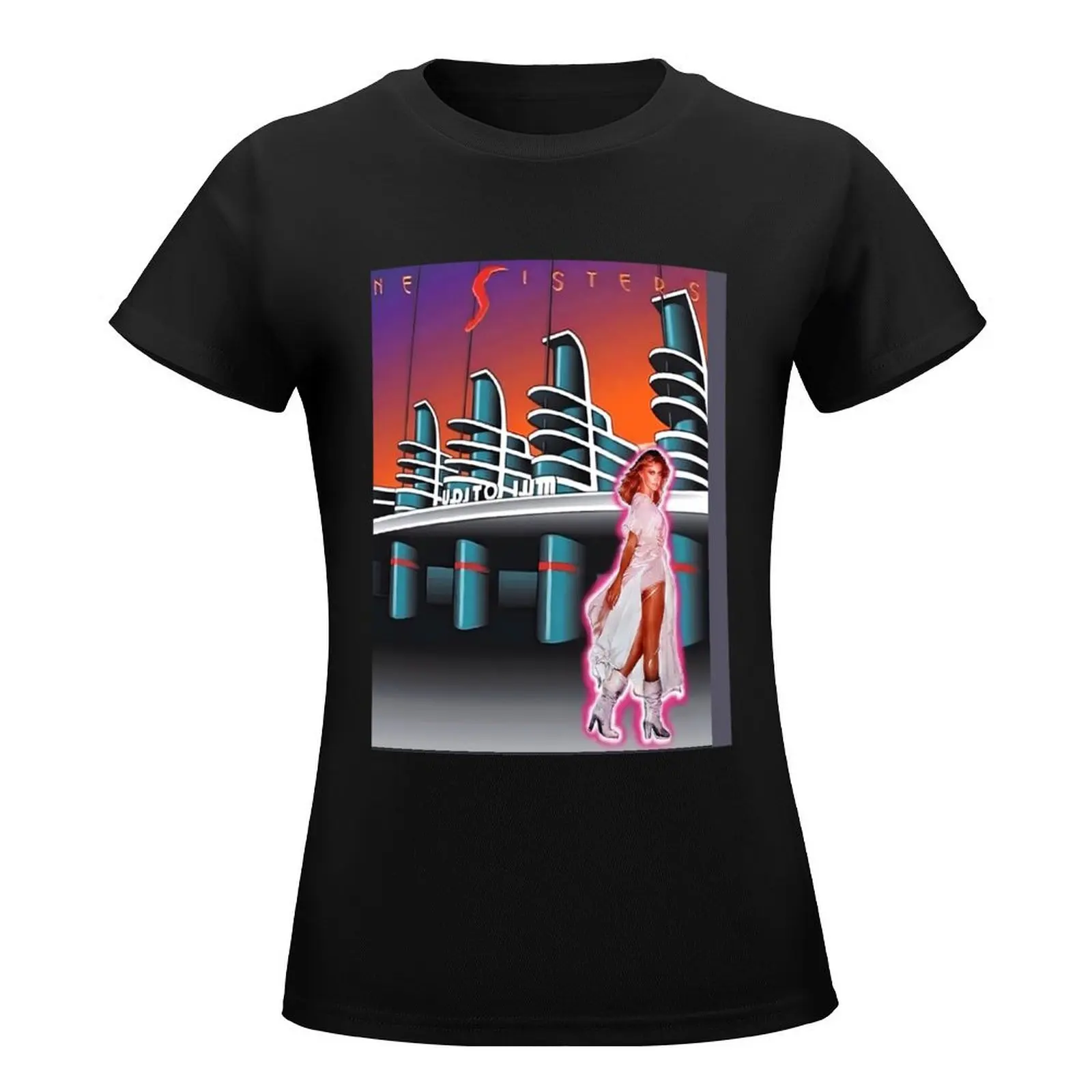 Olivia Newton-John - Xanadu - Nine Sisters Graphic \t\t T-Shirt sublime lady clothes vintage cropped t shirts for Women