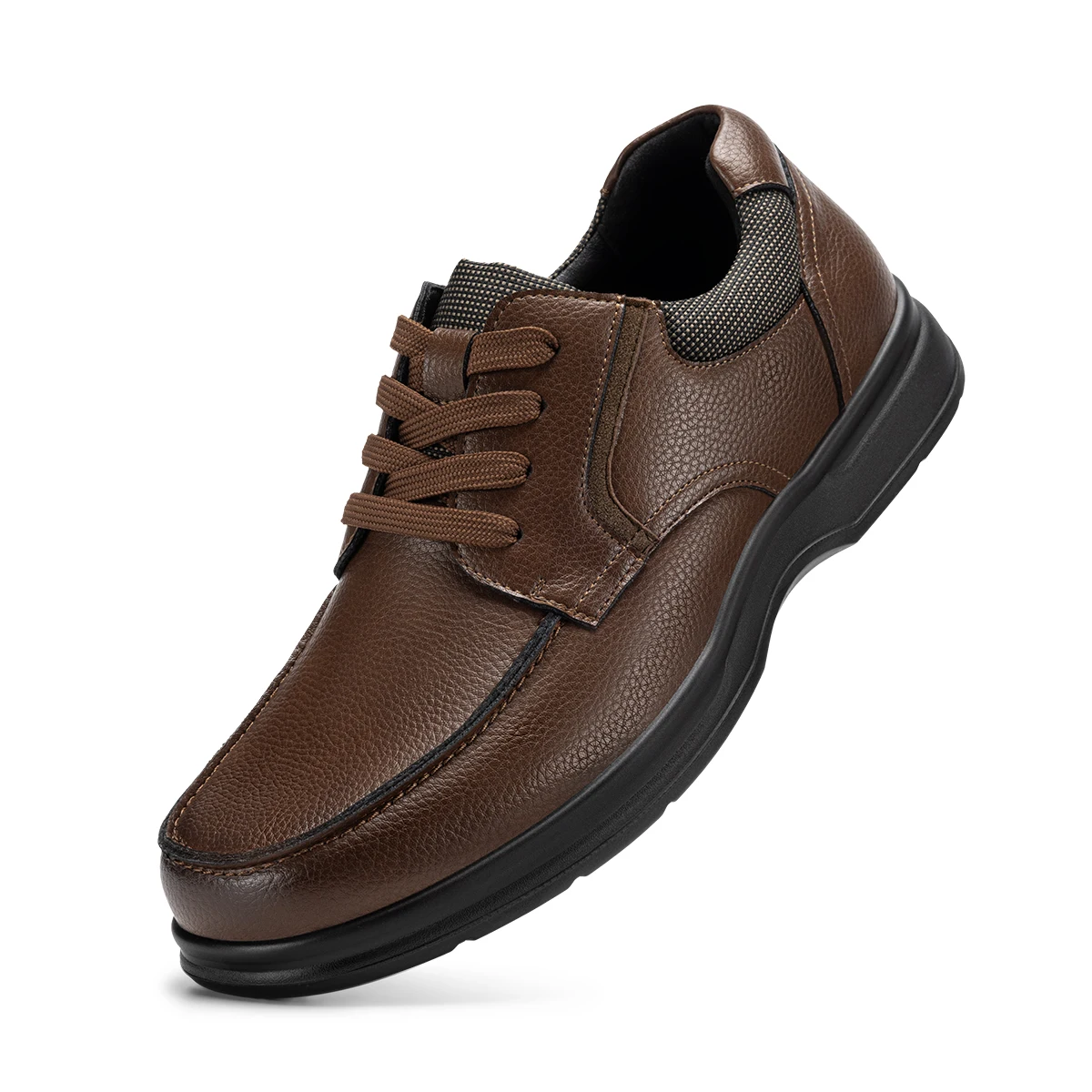Extra Wide Men's Diabetic Dress Shoes Lightweight Comfortable Business shoe Casual Style for Swollen Feet with Adjustable Strap