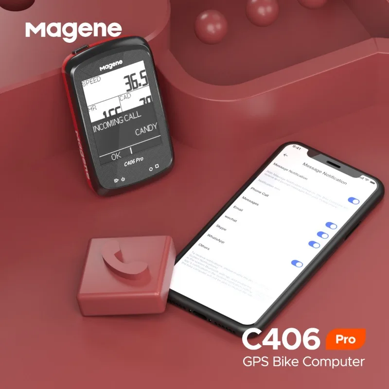 

Велосипедный компьютер-навигатор Magene C406Pro, спидометр, дорожный велосипед