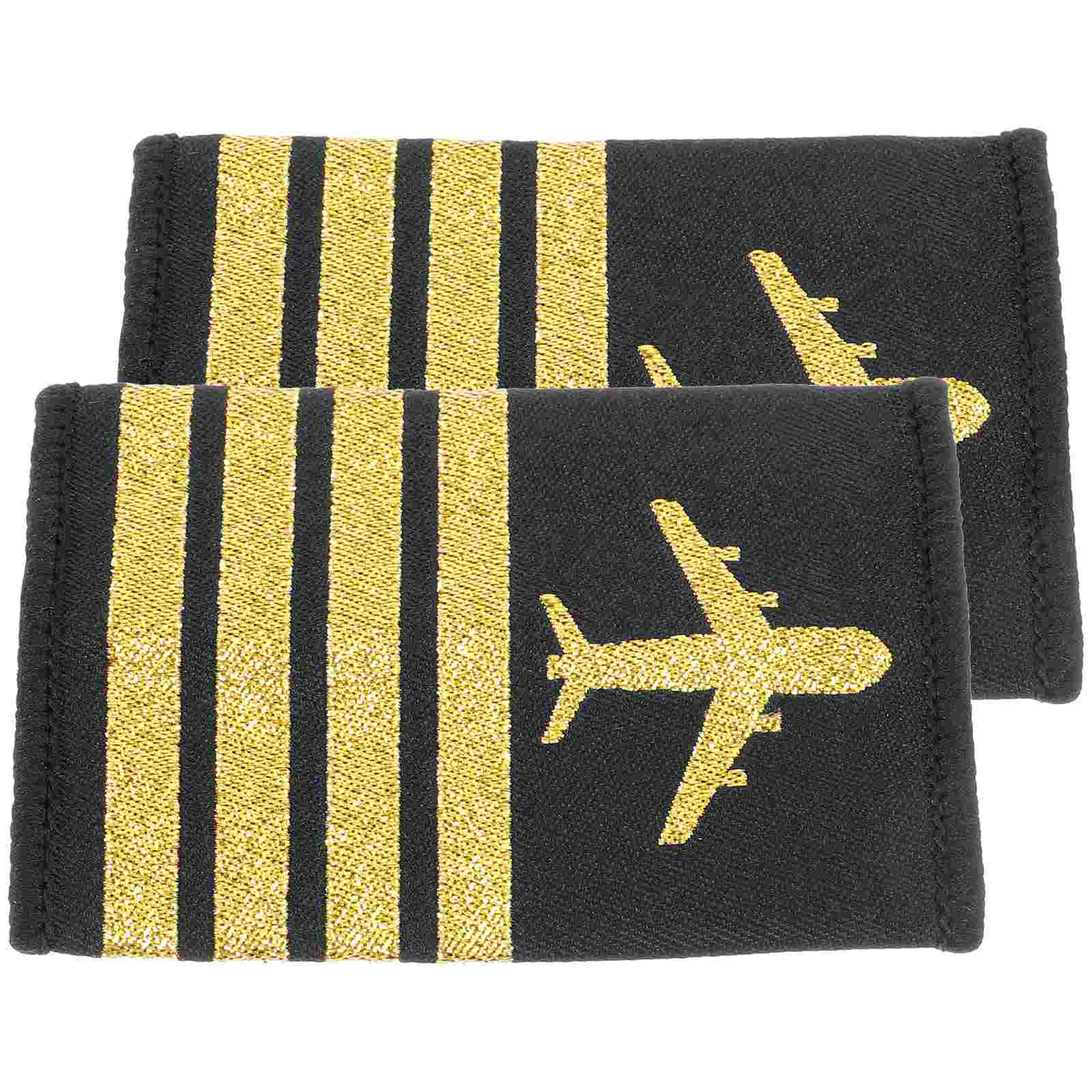 Pilot's Epaulettes Uniform Decorations Shoulder Epaulets Vintage Applique Boards Airplane