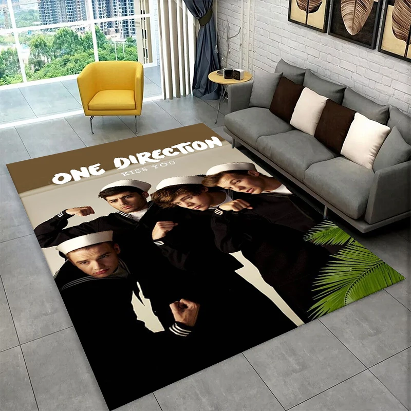 HD One D-Direction Singer 1D Non-Slip Area Rug for Living Room Bedroom Playroom,Decorative Carpet Floor Mat Home Decor Holiday