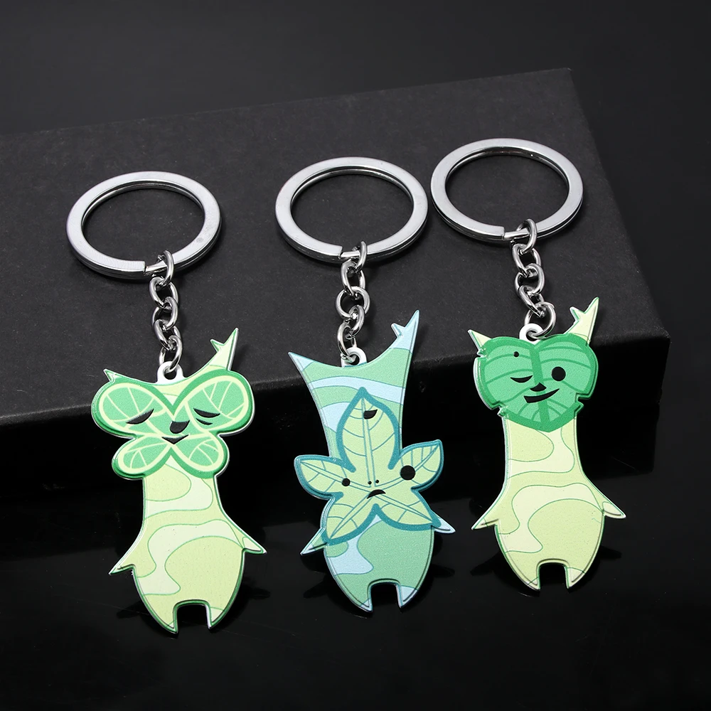 Game Zeldas Yahaha Props Pendant Keychain for Men Women Tears of the Kingdom Korok Race Model Keyring Fans Cosplay Props Jewelry