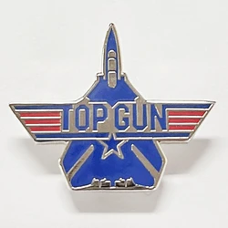 TOP GUN maverick Air Force Army Military Logo badge movie enamel pin jewelry Jacket Uniform accessories