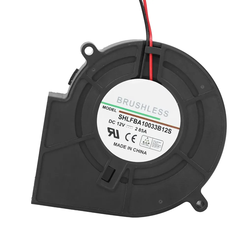 

Dual Ball Bearings Centrifugal Blower Fan PWM Speed Control Black Housing Blower Fan High Airflow Low Noise Mounting Tabs