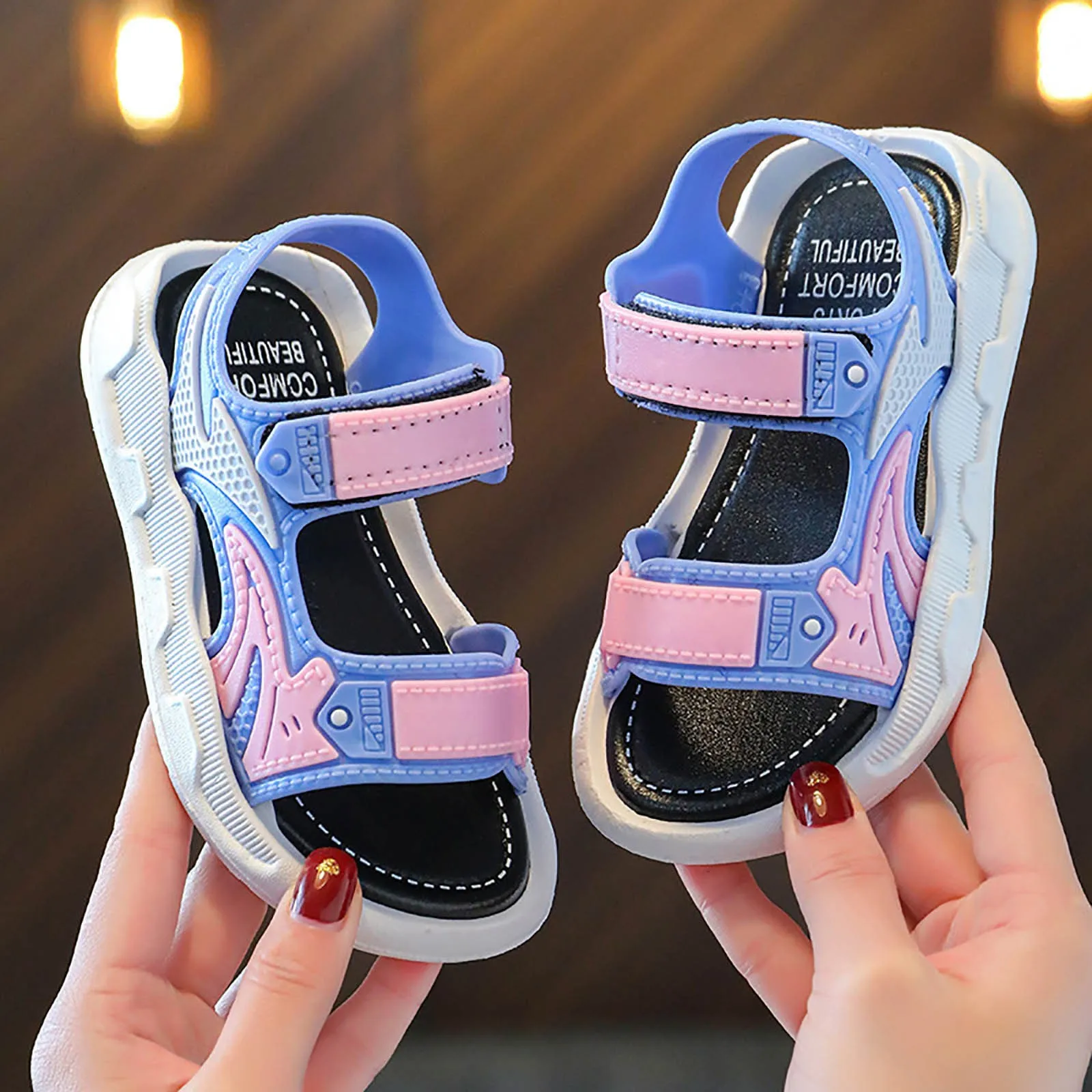 New Summer Boy Sandals Big Kids Shoes Soft Soled Children Kids Baby Beach Shoe Swimming Shoes Outdoor Sandal Roman Slippers