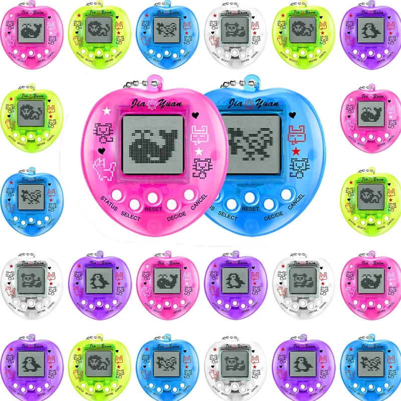 Tamagotchi 1Pcs Children's electronic Pet 168 Pets In 1 Virtual Cyber kid Digital Pet Toy Pixel Funny Gift Play Toy keychain BTJ