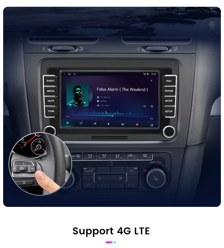 Junsun 7 "Wireless Carplay Android Auto Auto Radio für VW Passat B6 B7 T5 Tiguan Touran GOLF 6 POLO Stereo GPS Multimedia Player – Detail 21