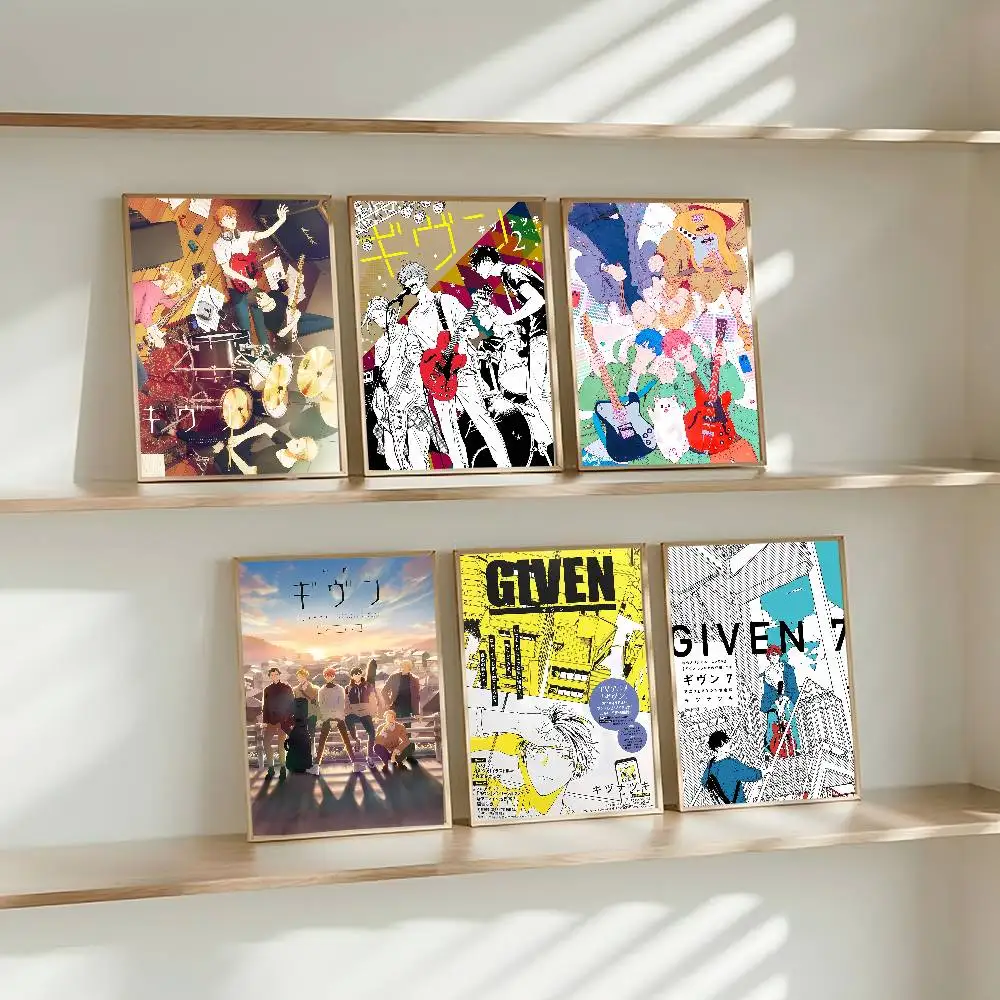 Anime G-Given Poster High Quality Print Waterproof Wall Art Sticker For Bar Living Room Decor Gift