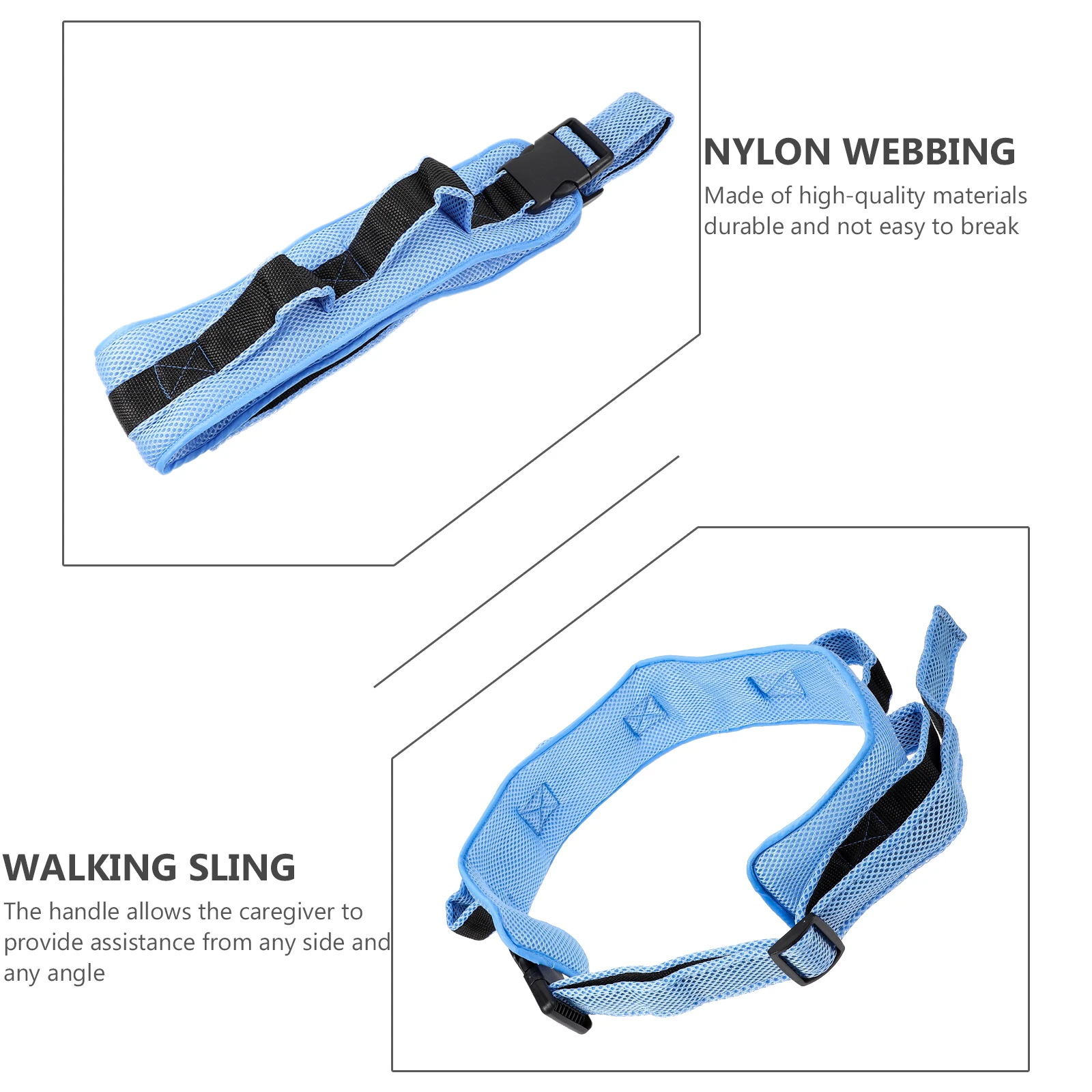 

Walking Aid Belt Elderly Straps Harness Support Lifting Waist Patient Walking Band Sling Practical Care Adjustable Design For